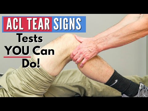 Top 3 signs you have an acl tear (tests you can do at home)