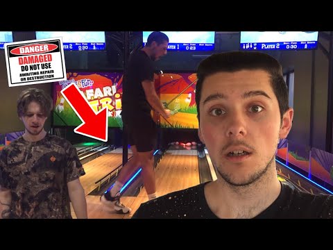Intense mini bowling game goes wrong during vlog!? {we broke it}