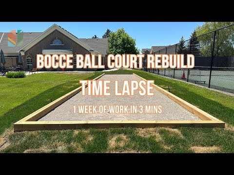Bocce ball court rebuild time lapse | full construction rebuild