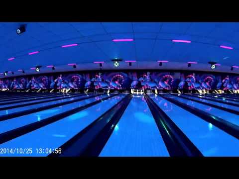 Action camera cosmic bowling