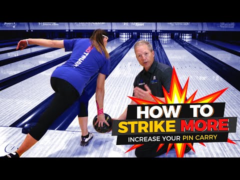 How to throw more strikes in bowling. One easy tip for higher scores.