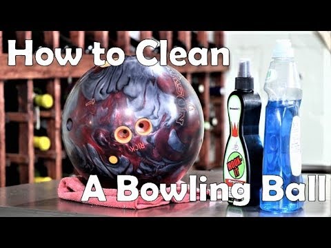 How to clean a bowling ball