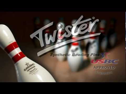 Twister synthetic bowling pins