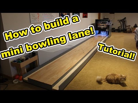 How to build a mini bowling lane! (tutorial)