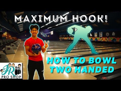 How to bowl two handed | maximum hook!!