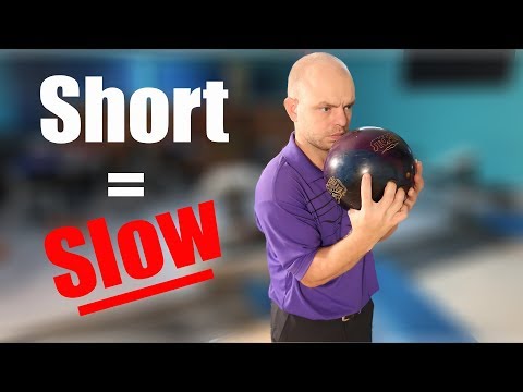 How to decrease bowling ball speed
