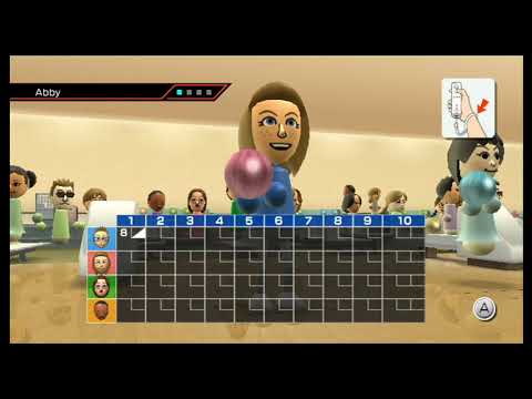 Wii sports - bowling: 4-player match #8