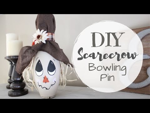 Diy scarecrow bowling pin | the diy mommy's 2019 fall diy and decor challenge