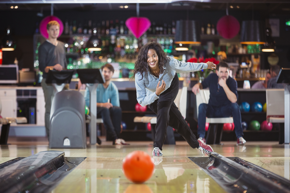 Bowling provides a social aspect of coming together with friends and family.