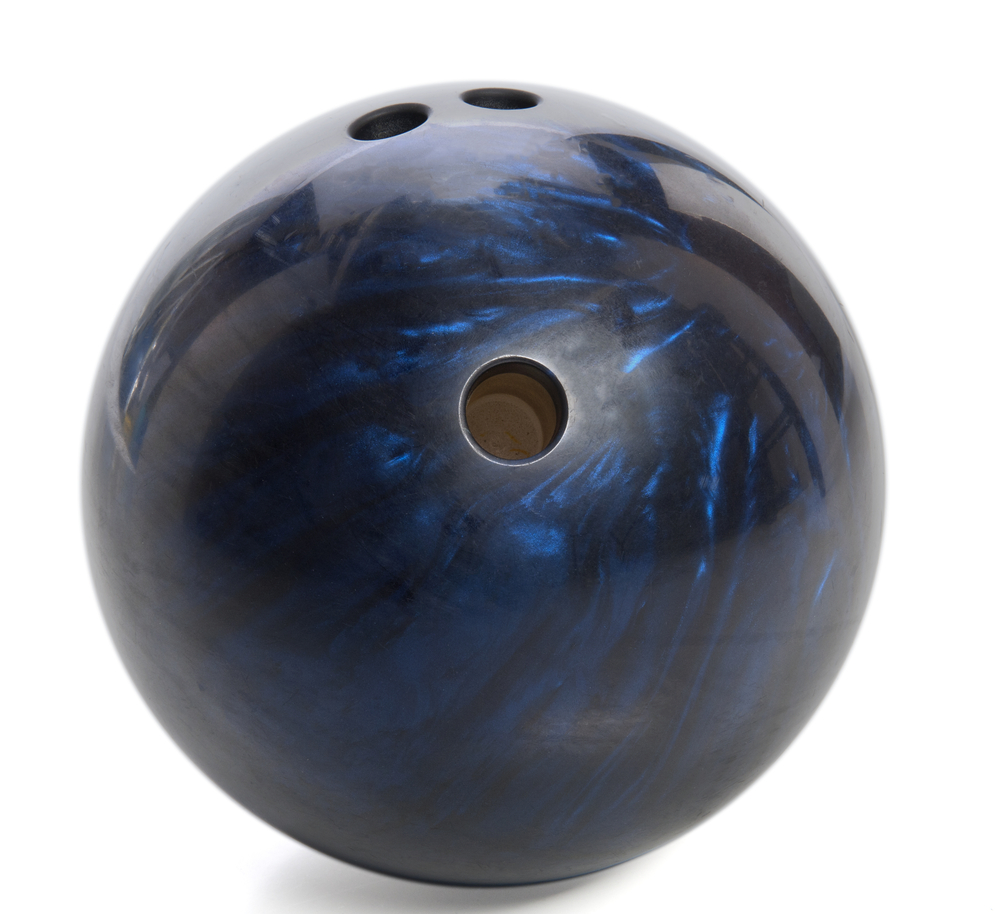 Are bowling balls hollow blue ball