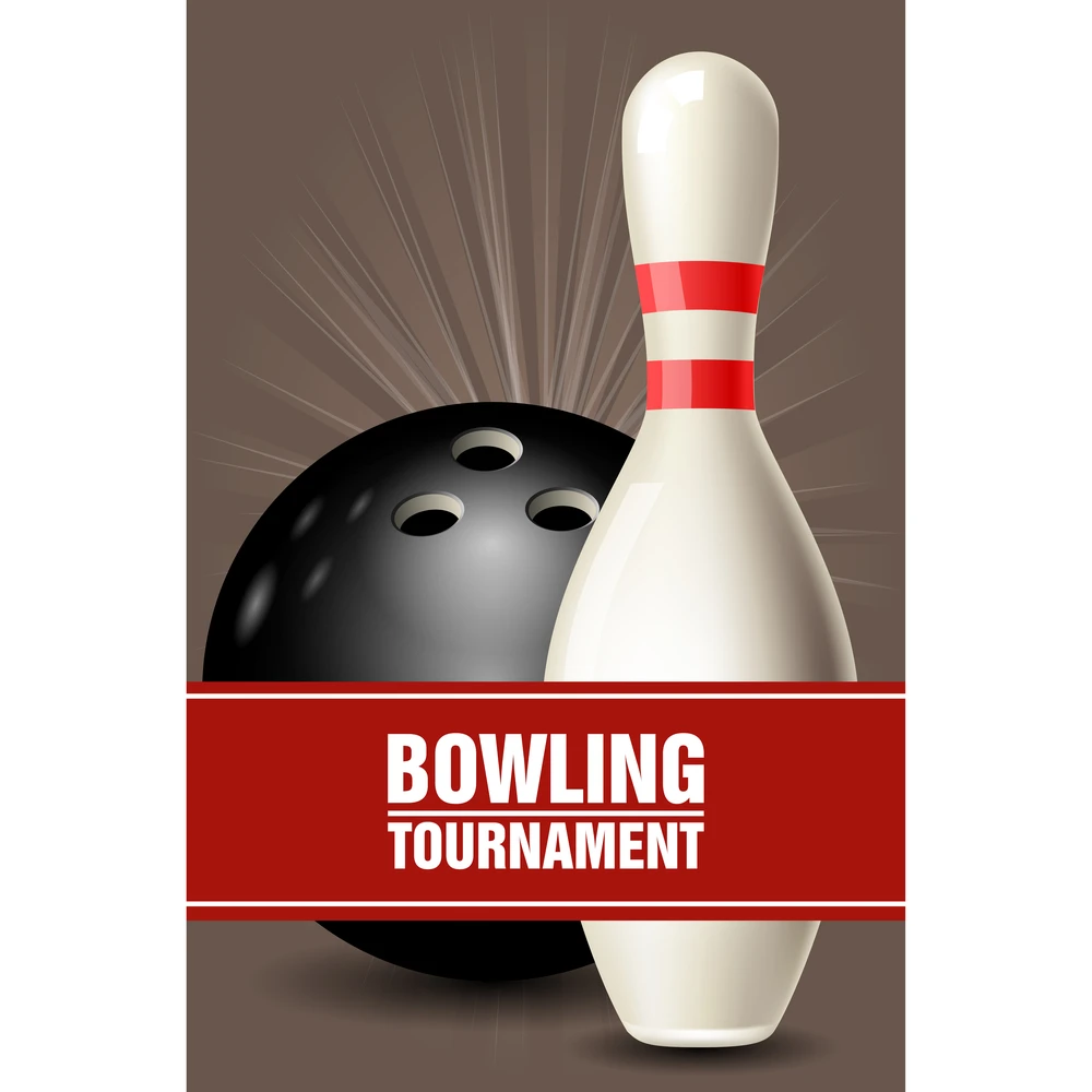 In this image, there is a bowling ball in the back ground with a single ten pin in front. As it relates to bowling tournaments bowling bumpers, they aren't typically used by pro bowlers.
