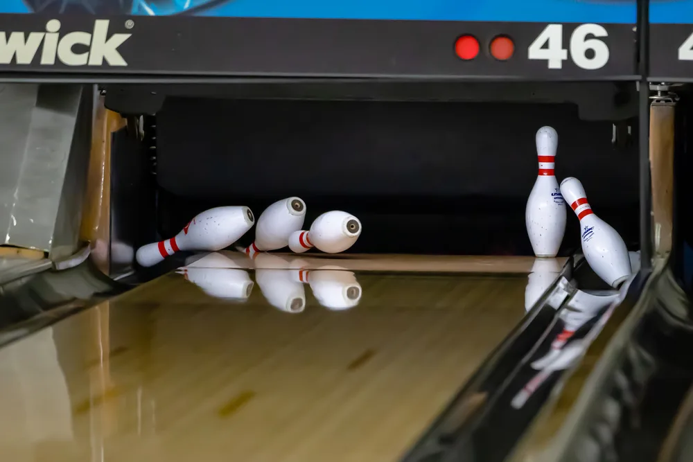 Result of a strike during a no-tap tournament, where the ball was apparently perfectly thrown with this scoring format.