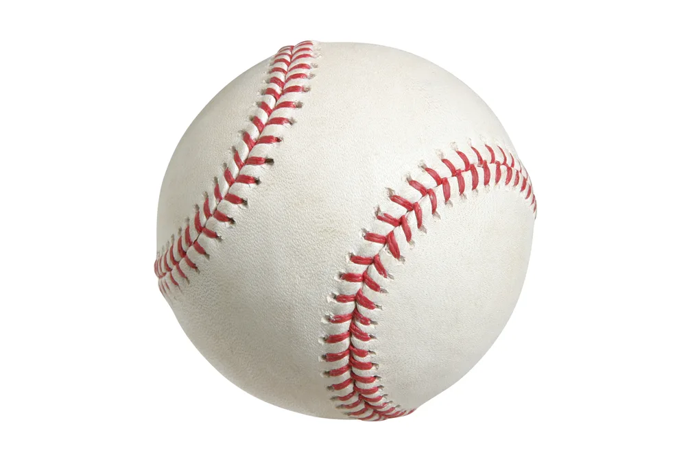 Baseball has less overall density than the normal density of water.