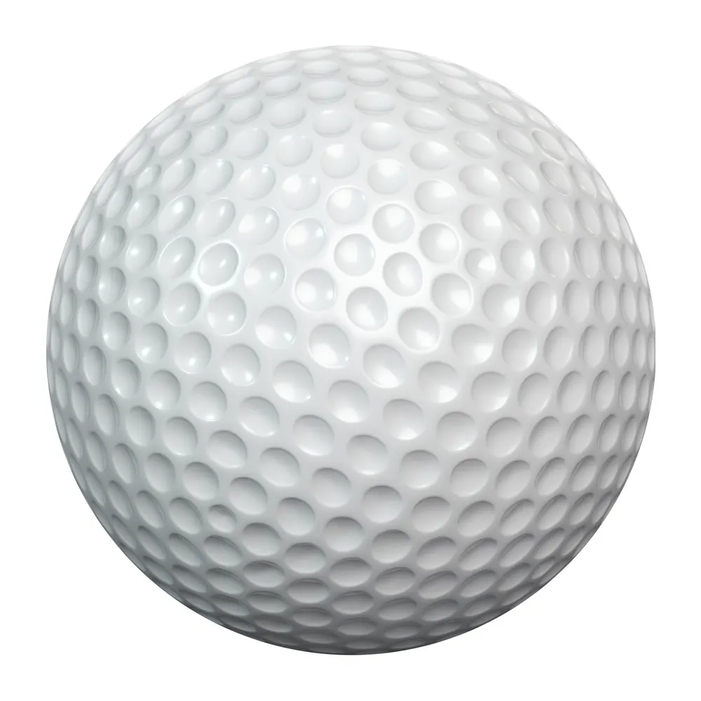 Golf ball with lesser density and cubic centimeters than a golf ball.