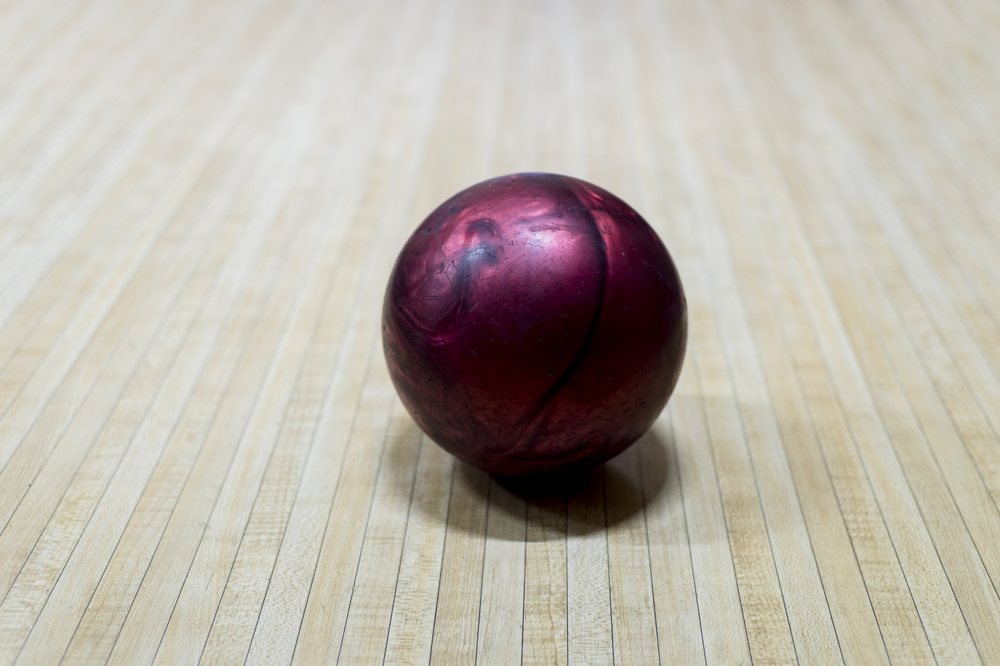A 6-pound light bowling ball is usually the right weight for kids or people who aren't as physically fit.