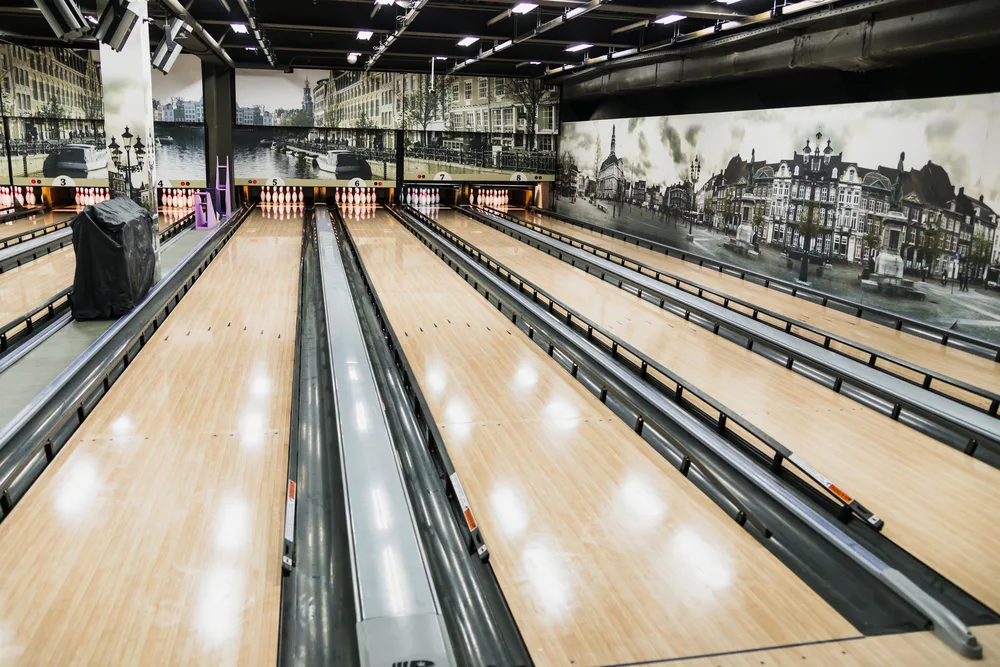 Bowling equipment and regulation size bowling alley installed, and bumper guards active gives the best environment like a real bowling alley.