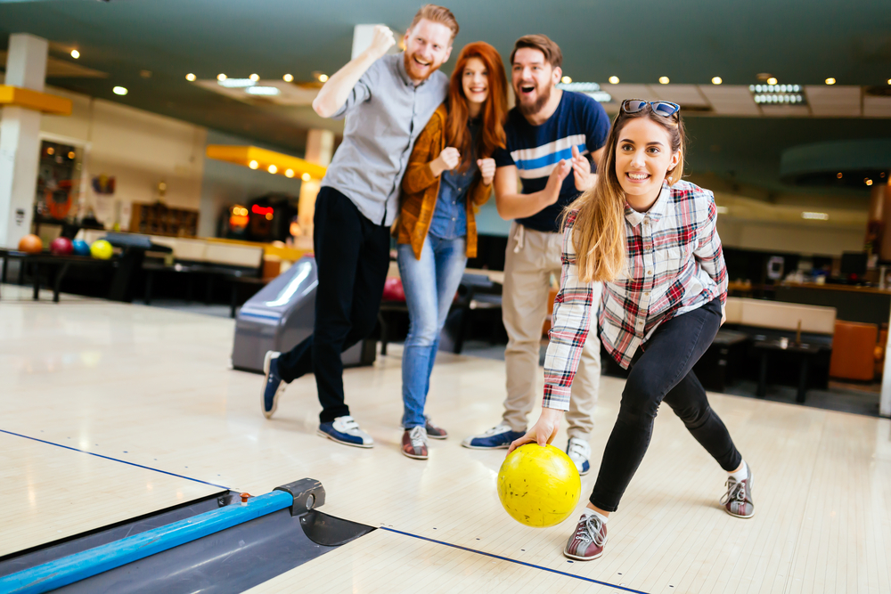 League bowling is a group event that can be male only or female only.