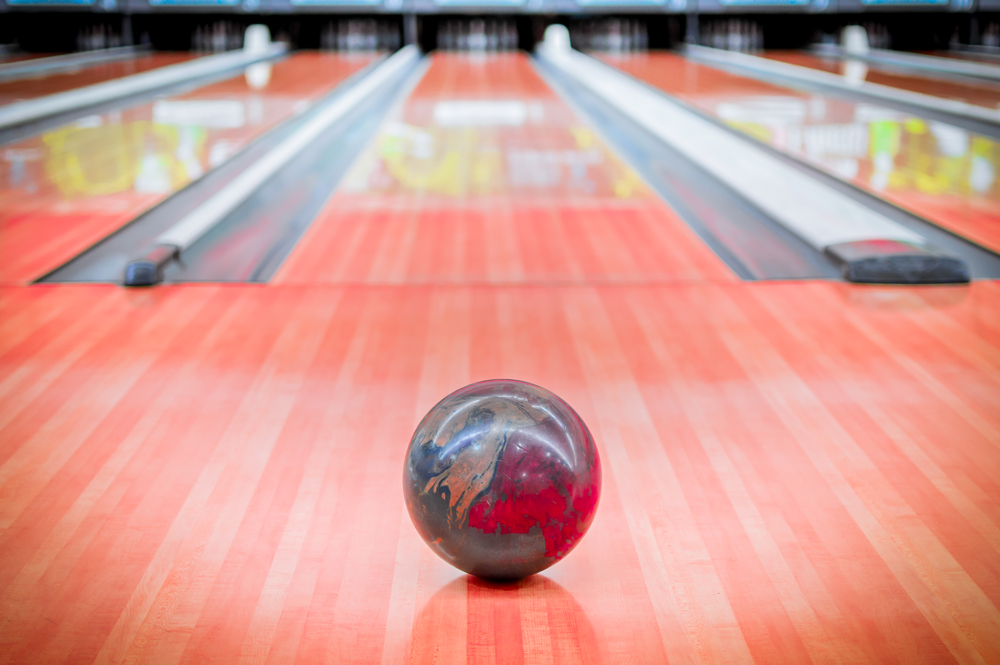 Ball brown with a beautiful pattern and dry lane surface will have more friction than normal bowling balls.
