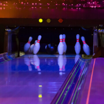 A ten pin bowling lane where the head pin was knocked down and if the spare is cleared, that is referred to as a killer shot.