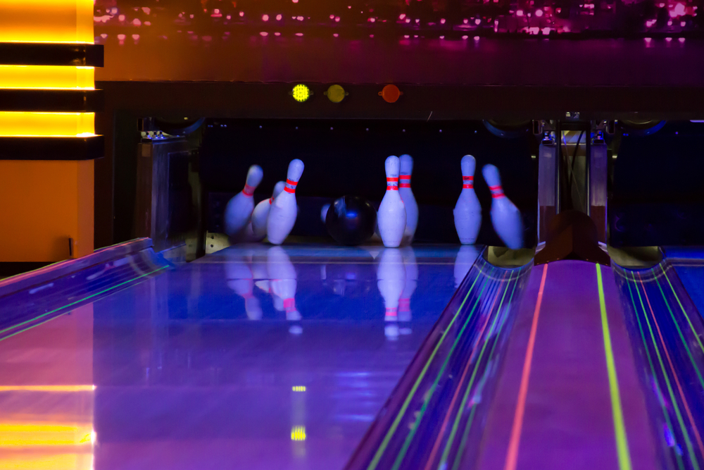 A ten pin bowling lane where the head pin was knocked down and if the spare is cleared, that is referred to as a killer shot.