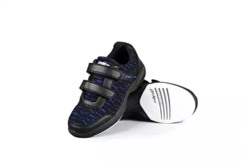 Kr strikeforce youth flyer lite mesh black/royal bowling shoes with komfort-fit construction