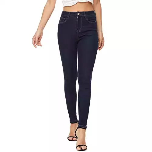 Vipones jeans for women high waited skinny stretch ripped distressed rise slim denim pants