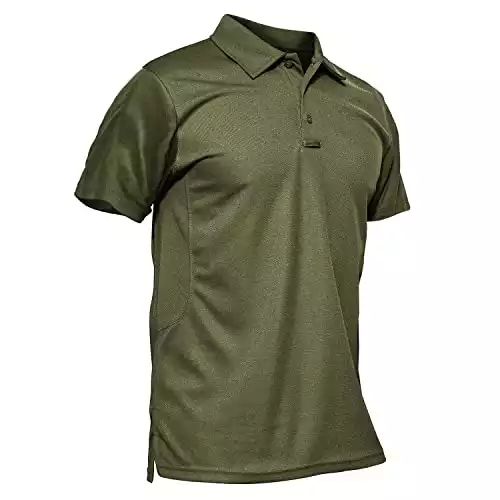 Magcomsen men's polo shirt quick dry performance long and short sleeve tactical shirts pique jersey golf shirt