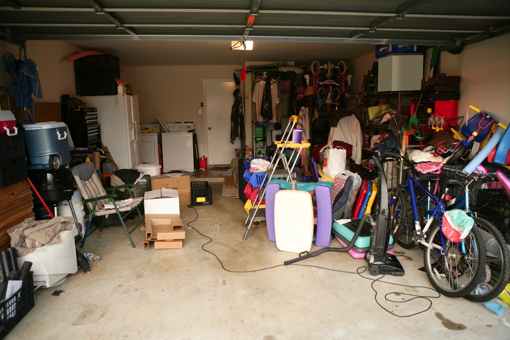 The bowling alley is the best place and the garage is not the ideal place to store bowling balls.