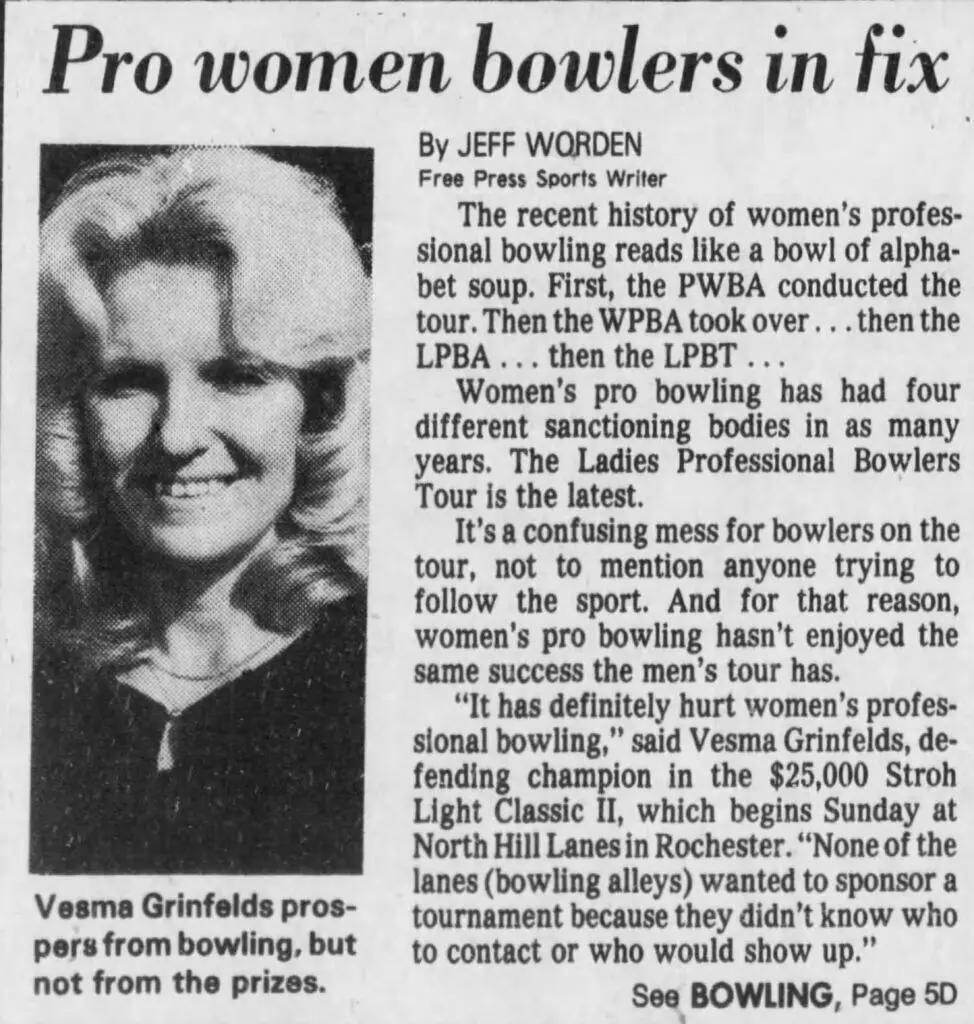 Vesma grinfelds won titles throughout her professional career.