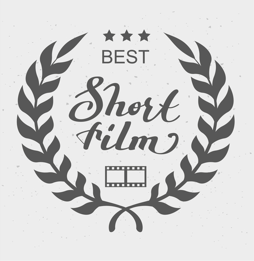 Best short film script enclosed in greek wreath and three stars for the 3 short films about bowling.