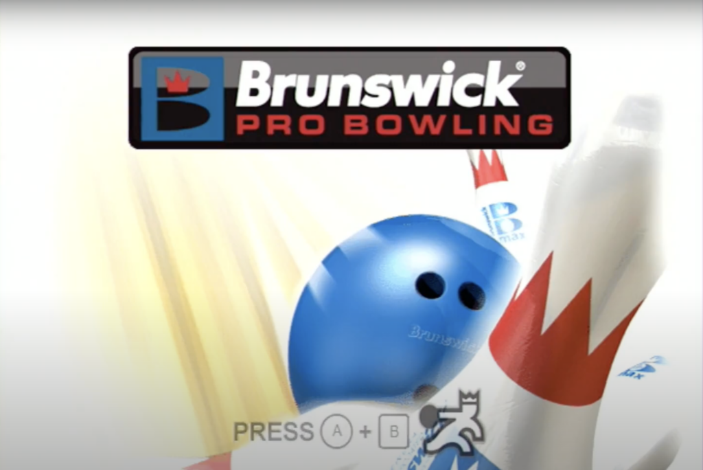 Unlike brunswick circuit pro bowling, brunswick pro bowling cover art has a blue bowling ball and red crowned pins.