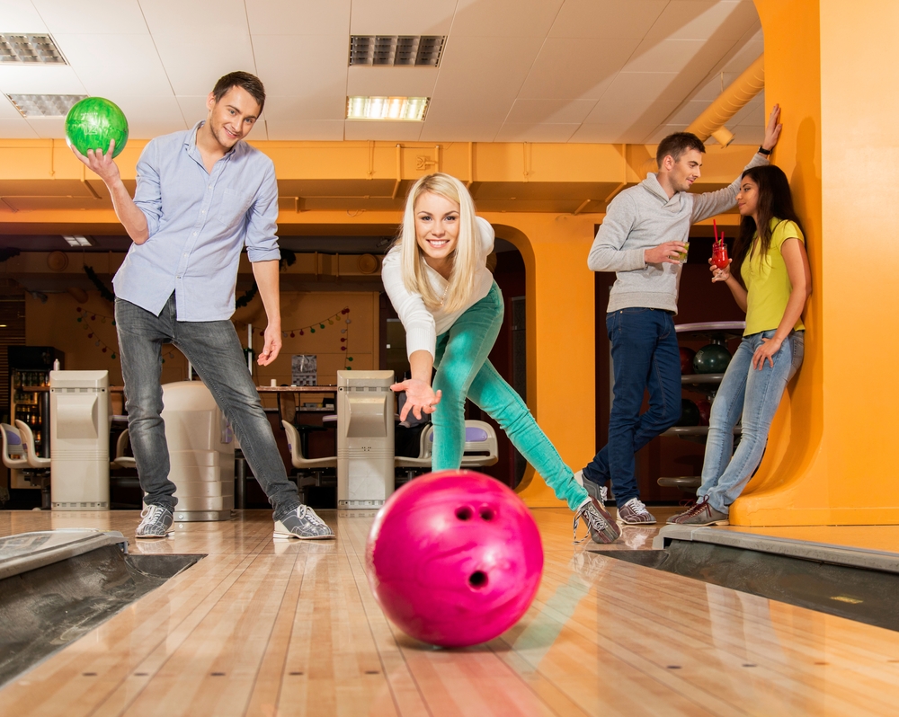 Before investing in a reactive ball, the bowler used a pink budget bowling ball to try out.