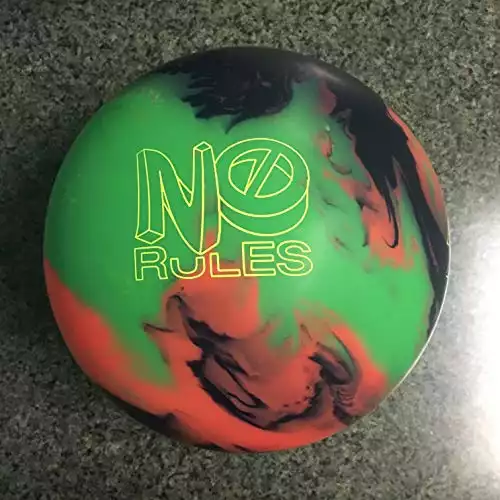 Roto grip no rules bowling ball, green/orange/black