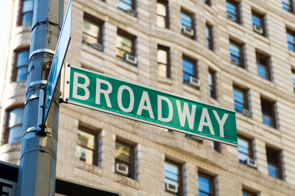 Broadway street signs in downtown new york shares the name with kegel broadway oil pattern