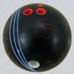 Bowling ball oil track flare oil marks on bowling ball