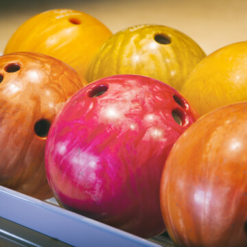 Bowling balls on ball return