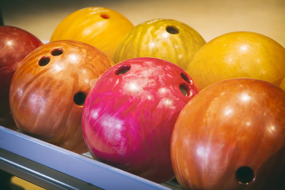 Various color of storm bowling products on ball return, who is the only ball manufacture for scents