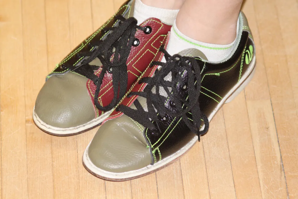 Traditional shoes aren't fashionable so you can bring your own bowling shoes