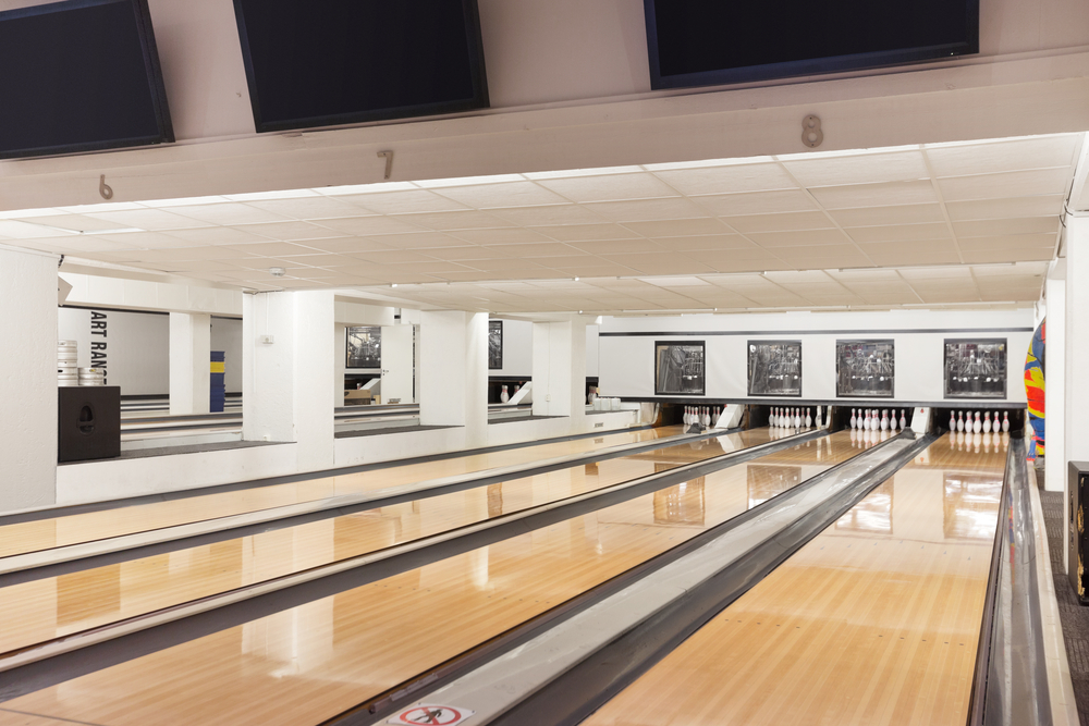The bowling alley has three lanes, and the contract expense can vary greatly depending on the number of lanes