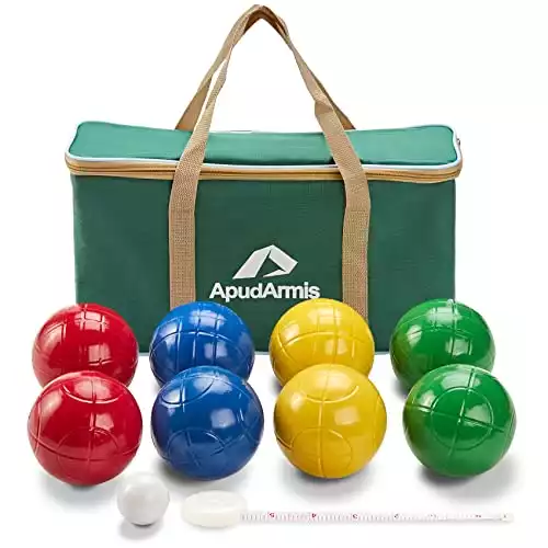 90mm bocce balls set, lighter outdoor bocce game