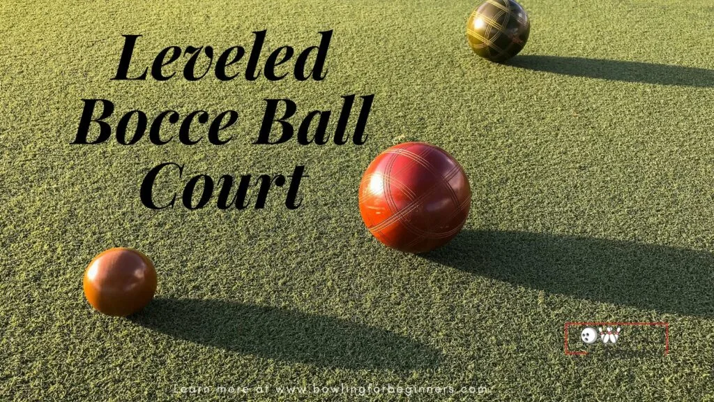 Playing on a leveled bocce ball court provides fun the whole family
