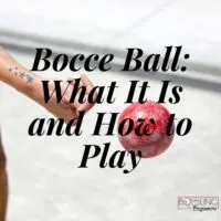 person's giving instructions on is boccel ball and how to toss one