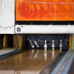 Duckpin played on bowling lane