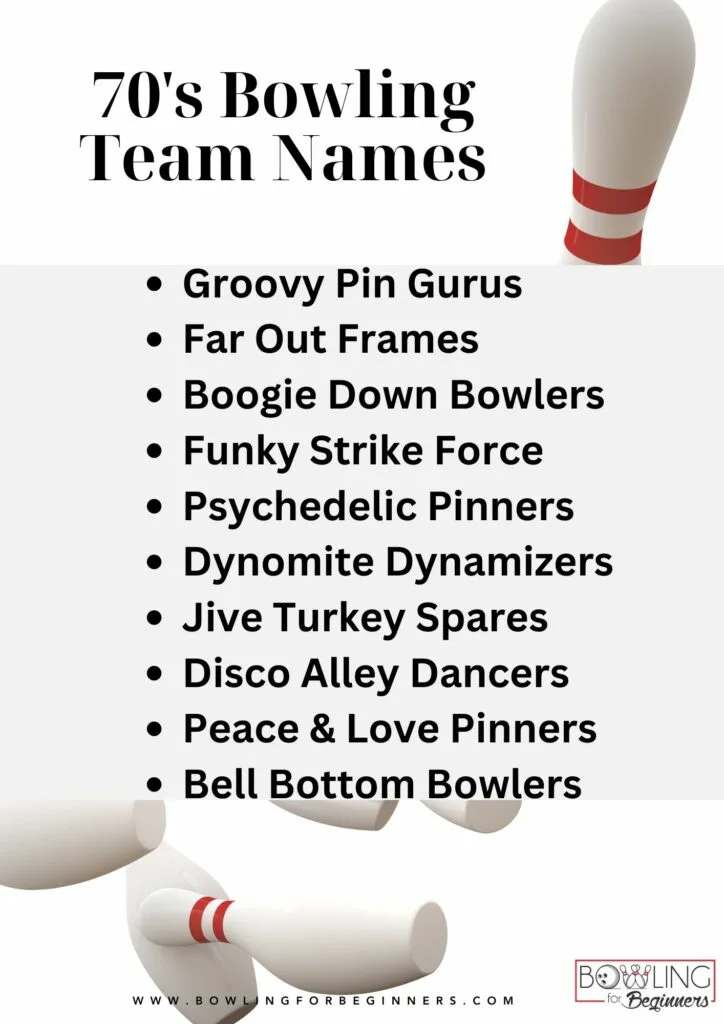 70s bowling team names