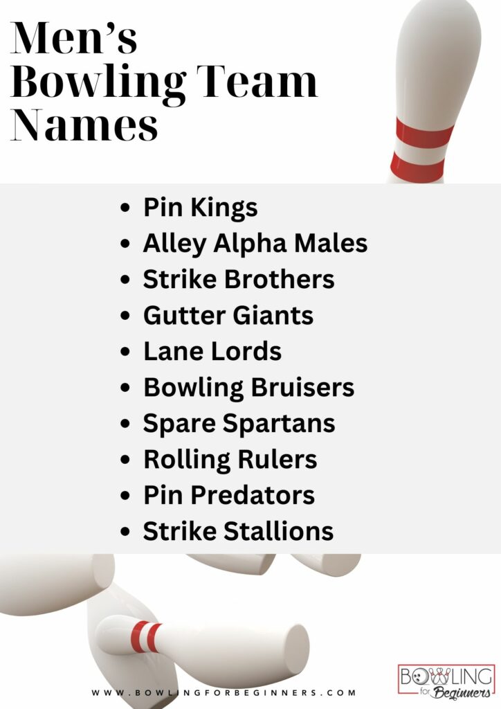Mens bowling team names