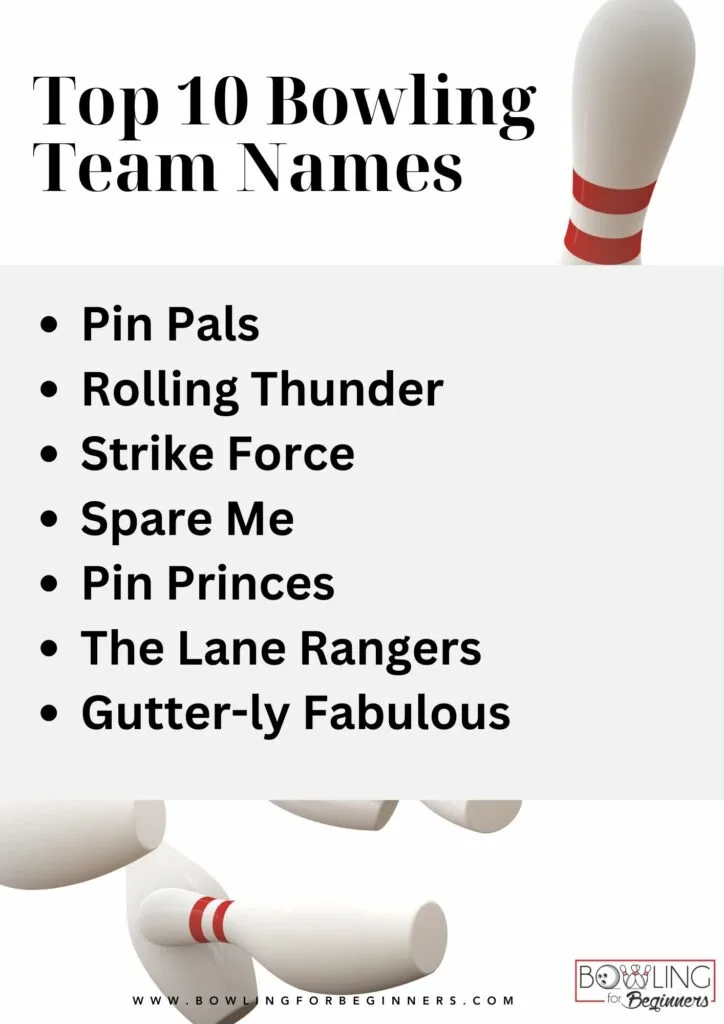 Top 10 bowling team names