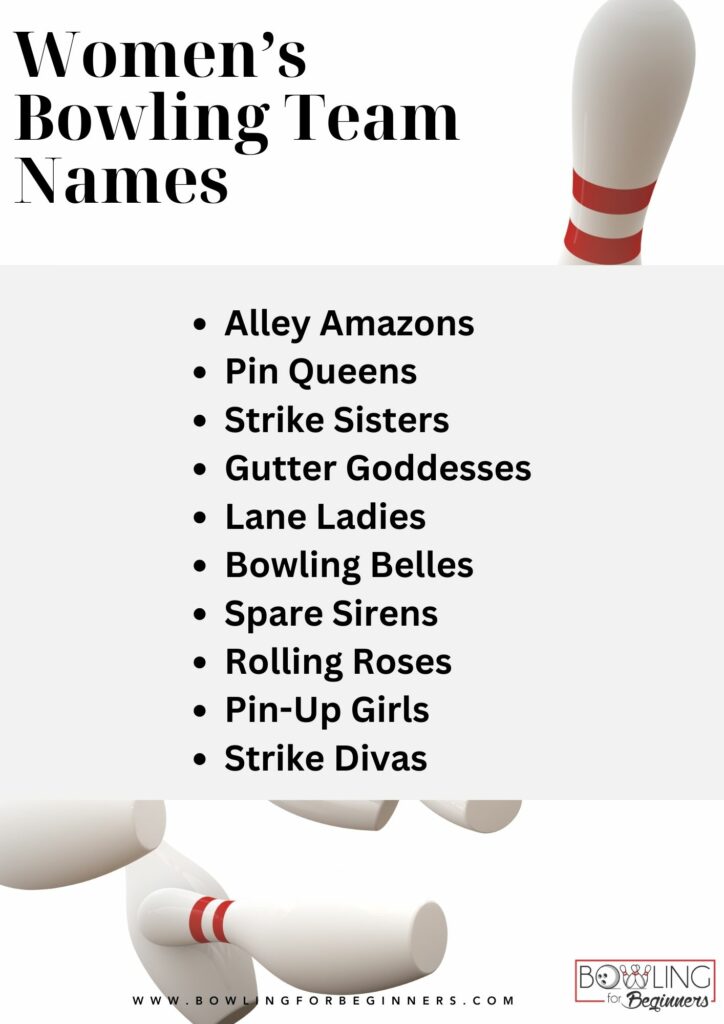 Womens bowling team names 1